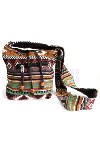 Tejido Jacquard - Mochila peq. Chocolate