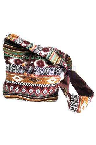 Tejido Jacquard - Mochila peq. Chocolate