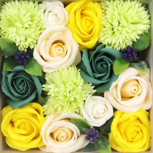 Flores jabón caja regalo