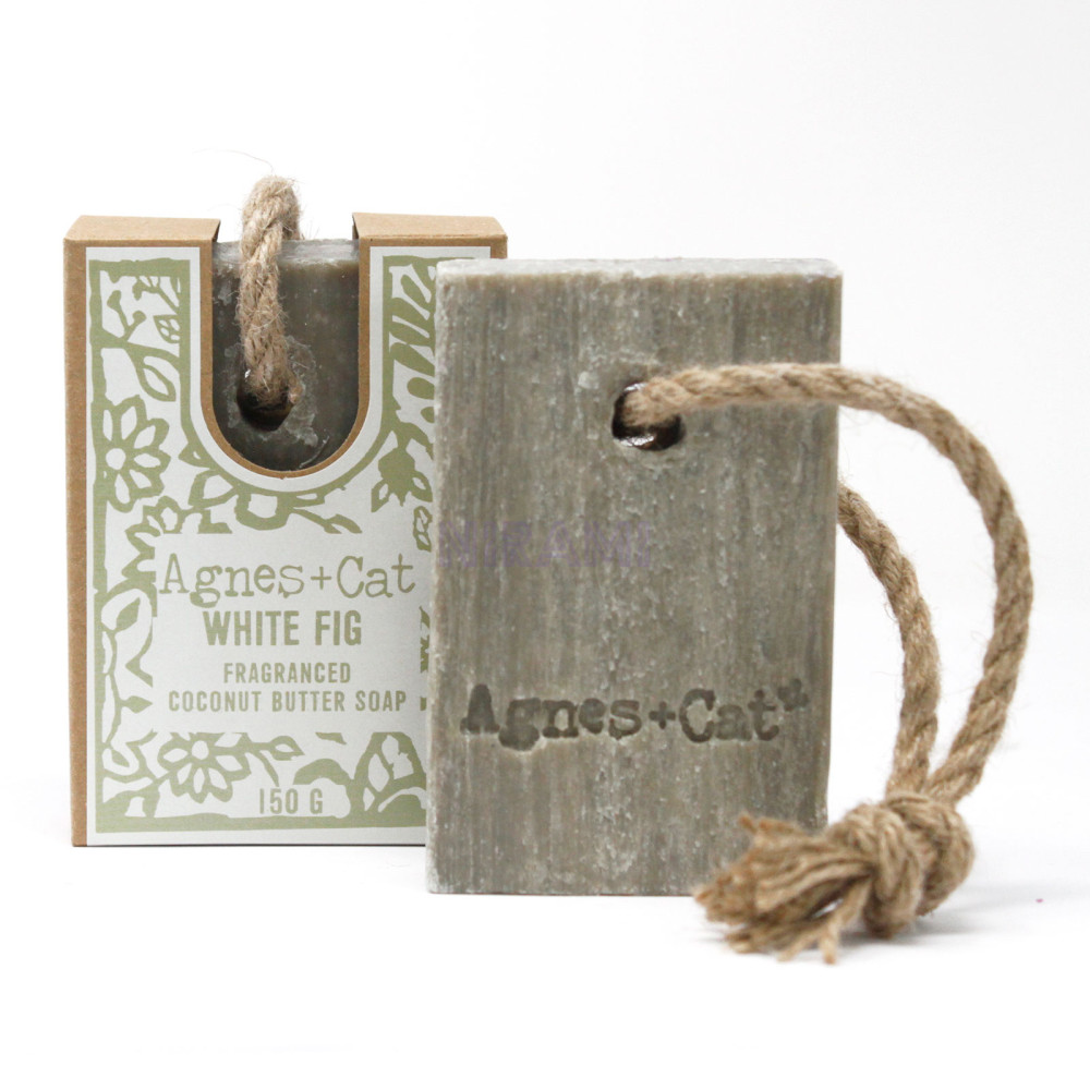 Agnes+Cat Premium Handmade Soaps with Cord - White fig