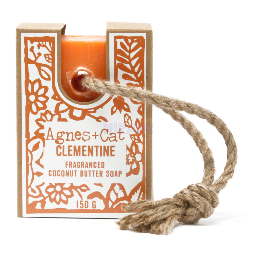 Agnes+Cat Premium Handmade Soaps with Cord - Clementine
