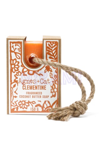 Agnes+Cat Premium Handmade Soaps with Cord - Clementine