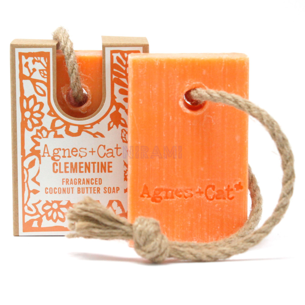 Agnes+Cat Premium Handmade Soaps with Cord - Clementine