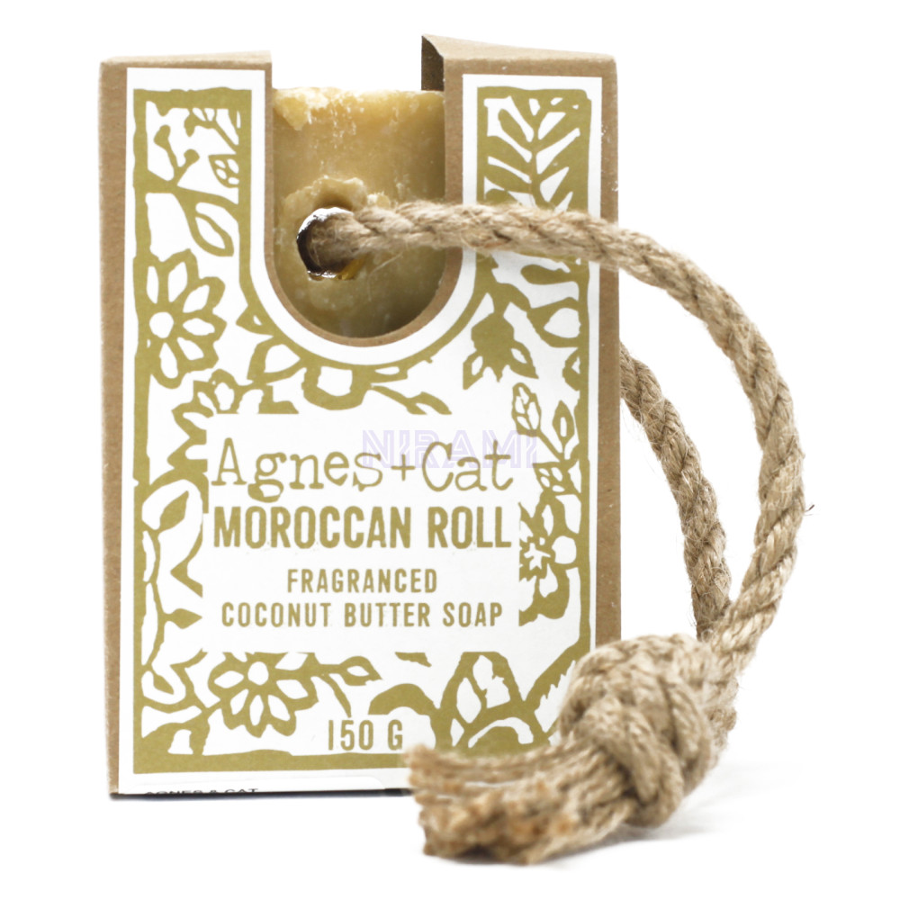 Jabones Artesanales Premium Agnes+Cat con Cordón - Rollo Marroquí