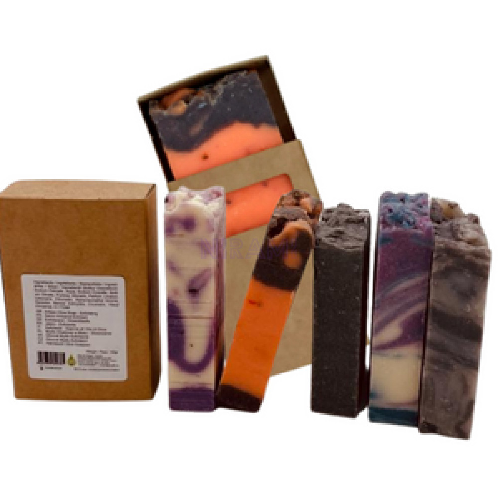 Jabón de Aceite de Oliva Puro - Lavanda - en caja individual - 100g