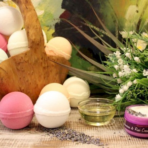 Bombas Baño Florales