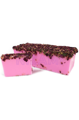 Jabones Hechos a Mano Barra 1.3kg - Rosa y Pétalos