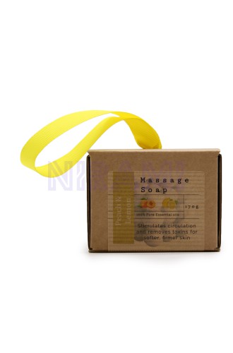 Jabon de masaje individual en caja - Melocotón y limón