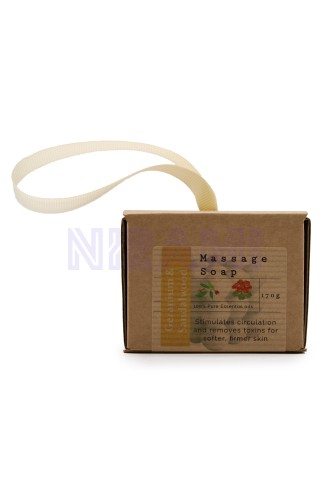 Jabon de masaje individual en caja - Geranio y sándalo