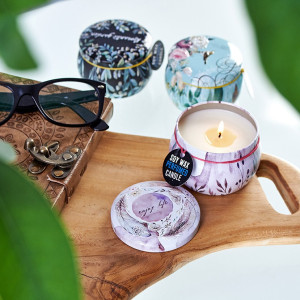 Velas soja en lata